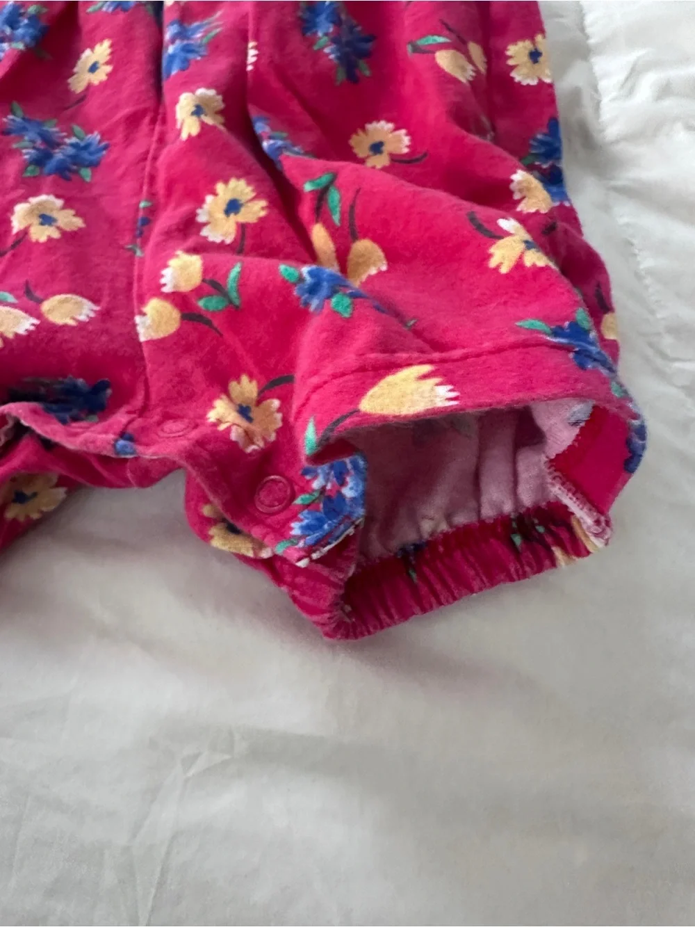 Vintage Carter's Pink Floral Bubble Romper 3-6M